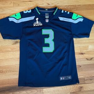 Men’s Seahawks #3 Wilson superbowl jersey